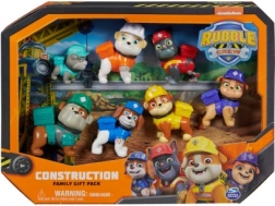 Figúrky PAW Patrol Rubble a jeho parta – darčekový set 7 ks