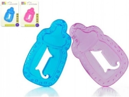 Chladiace detské hryzátko v tvare fľaštičky, 11 cm