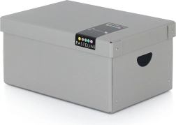 Veľká lamino krabica PASTELINI šedá