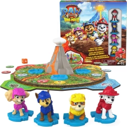 Paw Patrol Dino Movie stolová hra s otočnou sopkou