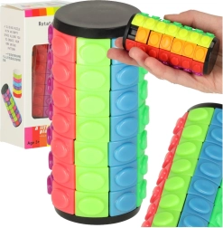 Logická hlavolamová skladačka – rotačný valec, 7 radov