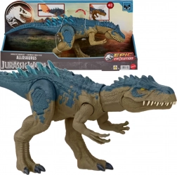 Interaktívna figúrka dinosaura Allosaurus JURASSIC WORLD Epic Evolution 43 cm so zvukom