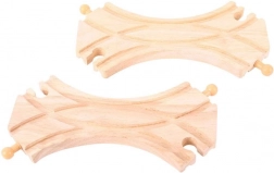 Bigjigs Rail Spájaná symetrická výhybka