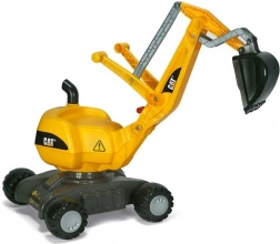 Rolly Toys RollyDigger CAT otočná šliapacia bagrová stolička žltá