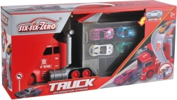Herný set kamión s katapultom a 4 autíčkami