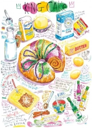 Puzzle magnólia kráľovská torta 1000 dielikov