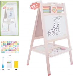 Drevená obojstranná tabuľa s počítadlom a doplnkami