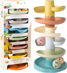 Edukativná guľová dráha s hrkálkami 7 úrovní