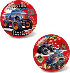 lopta s motívom monster truck, 14 cm