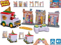 RC dodávka Pizza Panic! vystreľujúca pizzu so zvukom