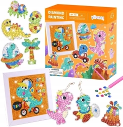 Sada na diamantové maľovanie Dinosaury
