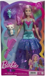 Barbie Malibu vília bábika s ružovými vlasmi a doplnkami