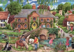 Ravensburger puzzle život na vidieku 1000 dielikov
