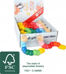 Ohybná drevená húsenica SMALL FOOT