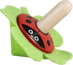 Detoa drevená káča s plstou lienka