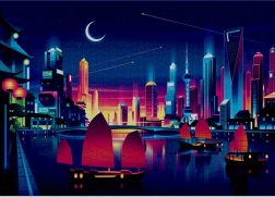 Puzzle CLOUDBERRIES Skyline – 1000 dielikov