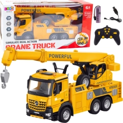 Mäkká hračka - Žltý žeriav na diaľkové ovládanie