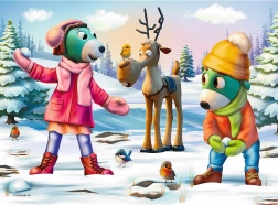 Puzzle TREFLÍCI Vianočný čas 30 dielikov