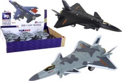 Model lietadla s trecím pohonom v čiernej a šedej farbe