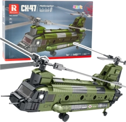 Stavebnica vojenský vrtuľník CH-47 CHINOOK – 1451 dielikov