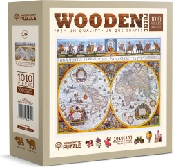 WOODEN CITY Drevené puzzle Antická mapa Nova Terrarum 1010 dielikov
