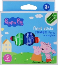 Jumbo farby v tyčinke ASTRA – PRASIATKO PEPPA, 4 ks