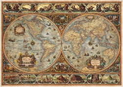 Educa Puzzle Historická mapa sveta 1000 dielikov