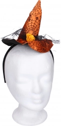 Karnevalová čelenka s čarodejnickou ozdobou