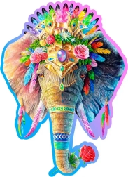 Drevené puzzle Elegantný slon od WOODEN CITY, 250 dielikov