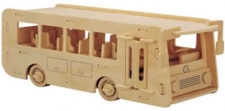 Woodcraft Drevené 3D puzzle autobus