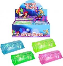 antistresová vodná hračka s konfetami – had