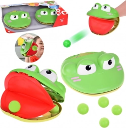Športová sada - zručnostná hra Katapult Žaba so 4 loptičkami