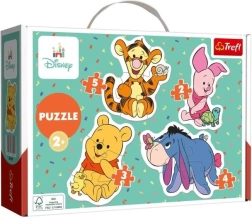 Baby puzzle Medvedík Pú 4v1 (2–5 dielikov)