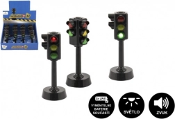Plastový interaktívny semafor na batérie 12 cm