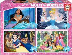Educa puzzle Disney princezné 4v1