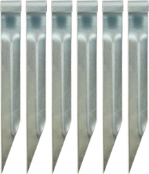 Kotvy na trampolínu – oceľové háky na upevnenie, 6 ks (35 × 4 cm)