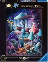 Ravensburger svietiace puzzle Magické huby 500 dielikov
