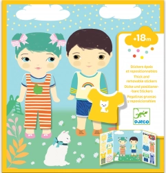 Prenosné samolepky pre deti Oblečenie od Djeco