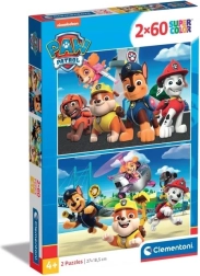 puzzle 2 × 60 dielikov paw patrol super color