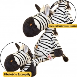 Plyšová hračka zebra čiernobiela 25 cm