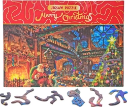 Puzzle Merry Christmas – u Santy doma, 468 dielikov