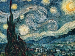 Puzzle Vincent van Gogh: Hviezdna noc