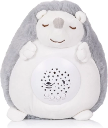 plyšový ježko s projektorom a hudbou chipolino