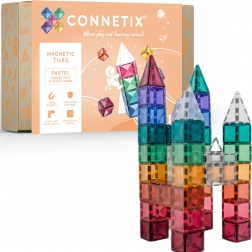 Connetix Pastel Square Pack magnetické stavebnice 40 dielov