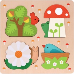 Petit Collage vkladacie puzzle - To je môj domov