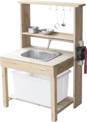 Veľká drevená kuchyňa so skutočnou vodou Classic World