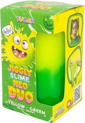 tuban jiggly slime neo duo dvojfarebný žlto‑zelený 430 g