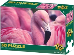 3D puzzle plameniak 100 dielikov