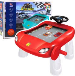 Manuálny simulátor jazdy – červený vzdelávací stolík