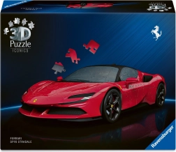 3D puzzle auto Ferrari SF90 Stradale 108 dielikov s otáčacími kolesami
